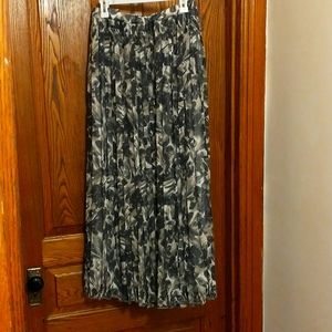 Pleated, maxi skirt from Old Navy. Multi colors (black, olive and grey)
